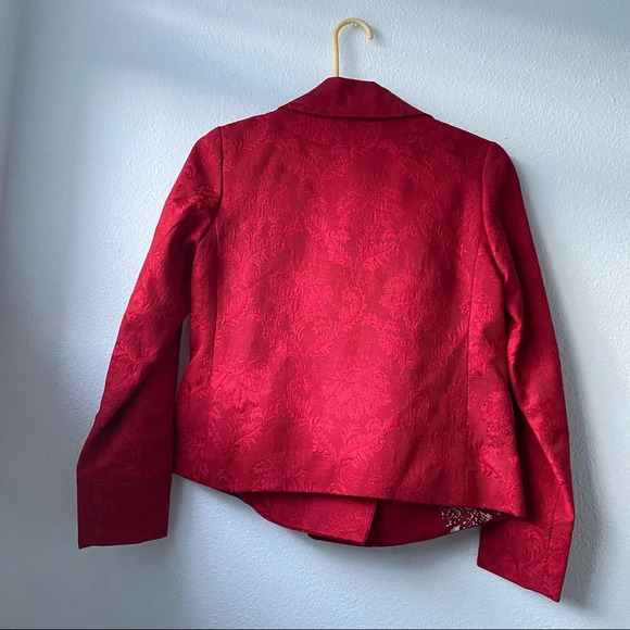 132. NWT Talbots Floral Red jacket - Picture 4 of 12
